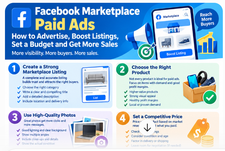 Facebook Marketplace Paid Ads: How to Advertise, Boost Listings, Set a Budget and Get More Sales