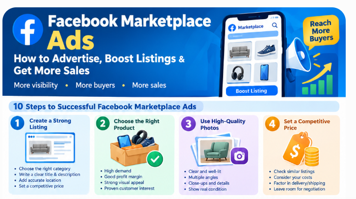 Facebook Marketplace Ads For Beginners 2026/2027: How to Advertise, Boost Listings & Get More Sales